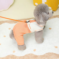 HKM-1518653 Casual Personalized Puppy Pajamas in Orange, Gray, and Purple for Dogs