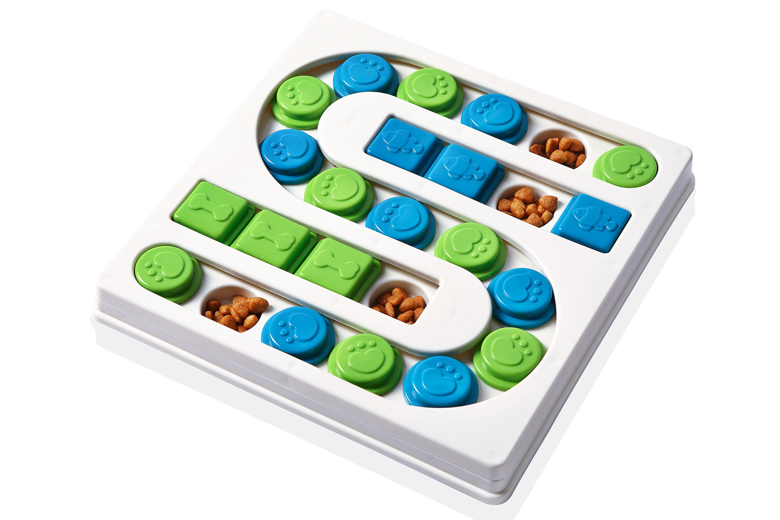 HKM-1518909 S-Shaped and Square Pet Puzzle Toy for Engaging Snack Time Fun