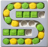 HKM-1518909 S-Shaped and Square Pet Puzzle Toy for Engaging Snack Time Fun