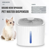 HKM-151891 3L Cat and Dog Water Fountain with Low Water Shut Off and Triple Filtration System