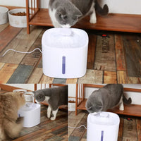 HKM-151891 3L Cat and Dog Water Fountain with Low Water Shut Off and Triple Filtration System