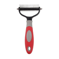 HKM-1519677 Pet Dematting Comb for Medium and Long-Haired Dogs and Cats - Stainless Steel Grooming Tool for Mat and Tangle Removal