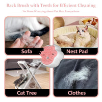 HKM-1521341 4-in-1 Steam Cat Brush for Grooming, Hair Removal, and Pet Massage