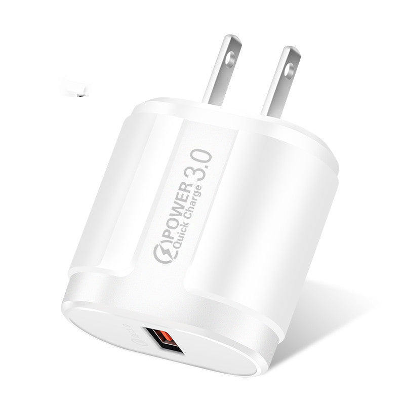 HKM-152147 Compact Smart Charger for Mobile Phones - AC100-240V, ABS, Dual Color Options