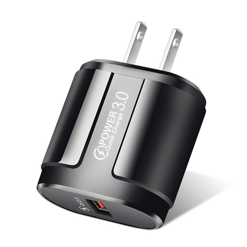 HKM-152147 Compact Smart Charger for Mobile Phones - AC100-240V, ABS, Dual Color Options