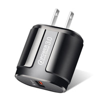 HKM-152147 Compact Smart Charger for Mobile Phones - AC100-240V, ABS, Dual Color Options