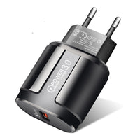 HKM-152147 Compact Smart Charger for Mobile Phones - AC100-240V, ABS, Dual Color Options