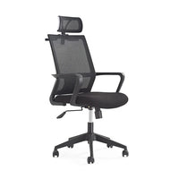 HKM-152147 Ergonomic Mesh Office Chair with Adjustable Headrest and Lumbar Support