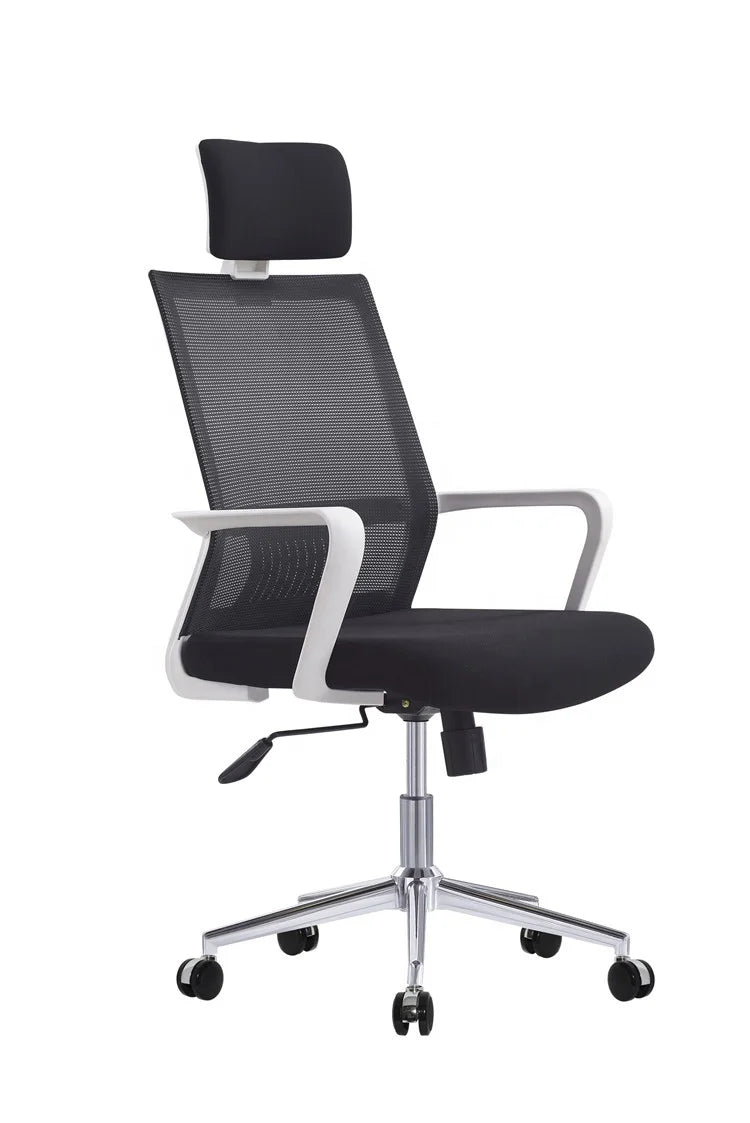 HKM-152147 Ergonomic Mesh Office Chair with Adjustable Headrest and Lumbar Support