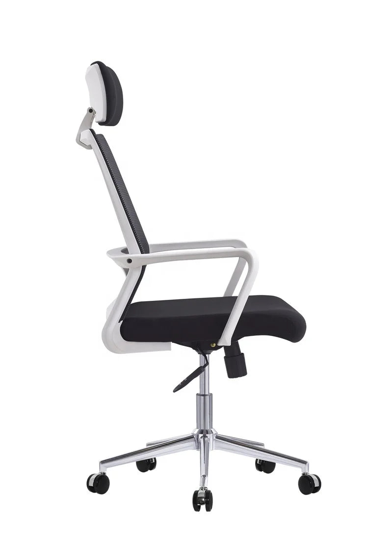 HKM-152147 Ergonomic Mesh Office Chair with Adjustable Headrest and Lumbar Support