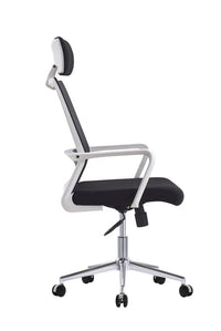 HKM-152147 Ergonomic Mesh Office Chair with Adjustable Headrest and Lumbar Support
