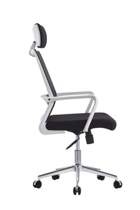 HKM-152147 Ergonomic Mesh Office Chair with Adjustable Headrest and Lumbar Support