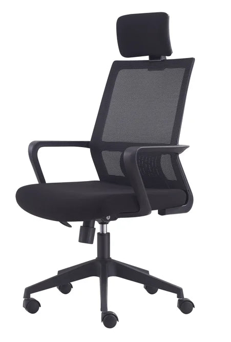 HKM-152147 Ergonomic Mesh Office Chair with Adjustable Headrest and Lumbar Support