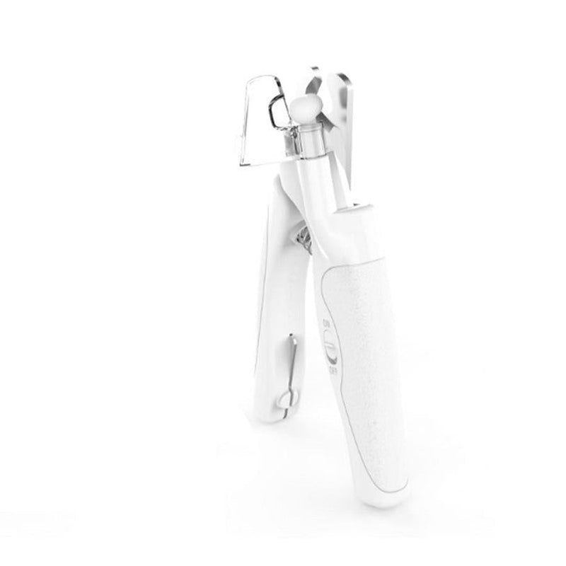 HKM-152339 Rechargeable LED Pet Nail Clippers with Nail Collector and Precision Blade Design