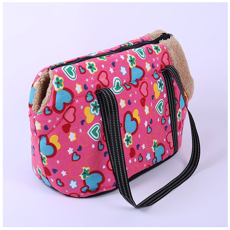 HKM-1523645 Breathable Mesh Travel and Outdoor Pet Bag in Love Pink, Plum Purple, and Pansy