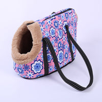 HKM-1523645 Breathable Mesh Travel and Outdoor Pet Bag in Love Pink, Plum Purple, and Pansy