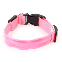 HKM-1525821 Nylon Dog Collar in Various Colors - Adjustable Sizes S, M, L