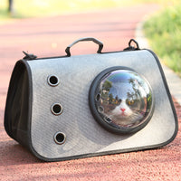 HKM-1526077 Foldable Linen Pet Carrier Bag with Breathable Ventilation for Small Pets