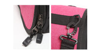 HKM-1526077 Foldable Linen Pet Carrier Bag with Breathable Ventilation for Small Pets