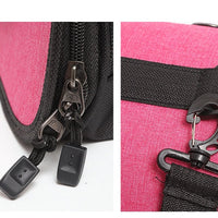 HKM-1526077 Foldable Linen Pet Carrier Bag with Breathable Ventilation for Small Pets