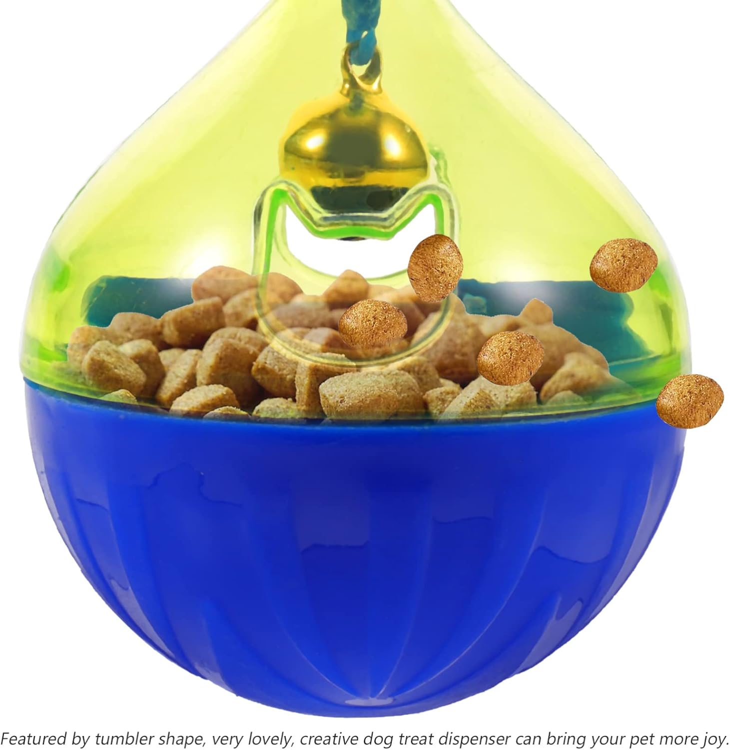 HKM-1527101 Interactive Pet Treat Dispenser Ball for Dogs and Cats - Slow Feeding Puzzle Toy with Tumbler Design