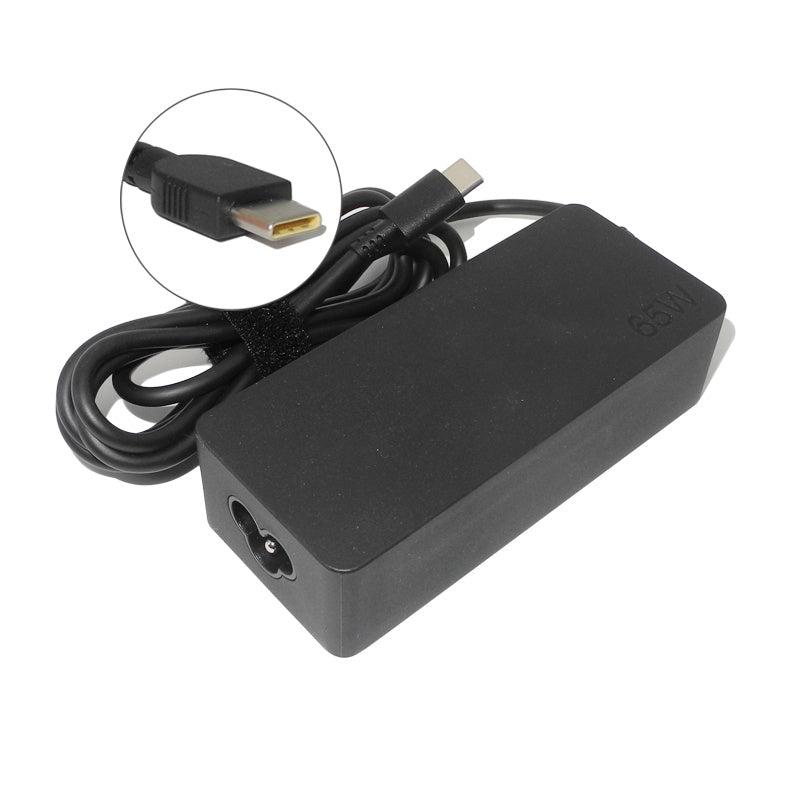 HKM-152787 USB Type C 65W AC Power Adapter Charger for Thinkpad X1 Carbon, Yoga 5, X270, X280, T580, P51s, P52s, E480, E470