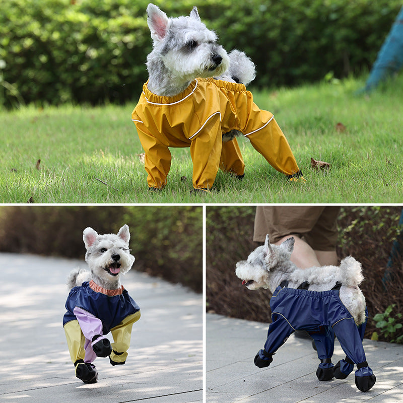 HKM-1528253 Breathable Waterproof Dog Jumpsuit with Soft Bottom - Four Seasons Casual Wear in Mixed Color Options