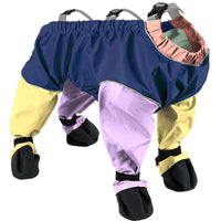 HKM-1528253 Breathable Waterproof Dog Jumpsuit with Soft Bottom - Four Seasons Casual Wear in Mixed Color Options