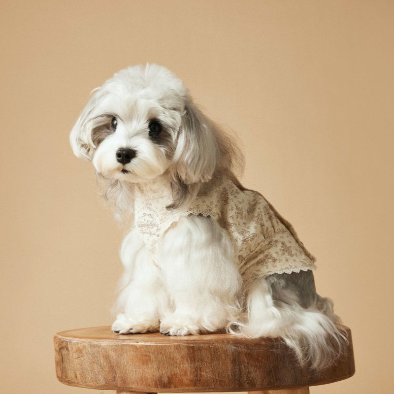 HKM-1528381 Sleeveless Cotton Princess Style Dress for Pets - Teddy Schnauzer, Bichon, Yorkshire Skirt