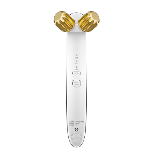 HKM-152851 24K Gold Facial Massager for Lifting and Firming - EMS, Vibration, and Iontophoresis Beauty Instrument