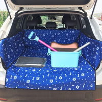 HKM-1528637 Large Waterproof Car Trunk Pet Mat for SUVs - Oxford Fabric Dog Pad, Adjustable Strap Fit