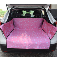 HKM-1528637 Large Waterproof Car Trunk Pet Mat for SUVs - Oxford Fabric Dog Pad, Adjustable Strap Fit