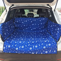 HKM-1528637 Large Waterproof Car Trunk Pet Mat for SUVs - Oxford Fabric Dog Pad, Adjustable Strap Fit