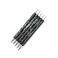 HKM-152915 Double-Ended Diamond Nail Art Pen Set for Dotted Painting and Manicure - 5 Piece Acrylic Tool