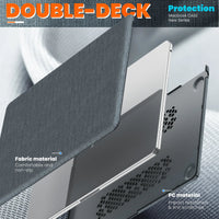 HKM-152979 Durable Laptop Protective Cover with Magnetic Stand for MacBook Air 15-inch (2023/2024 Model M2 A2941/M3 A3114)