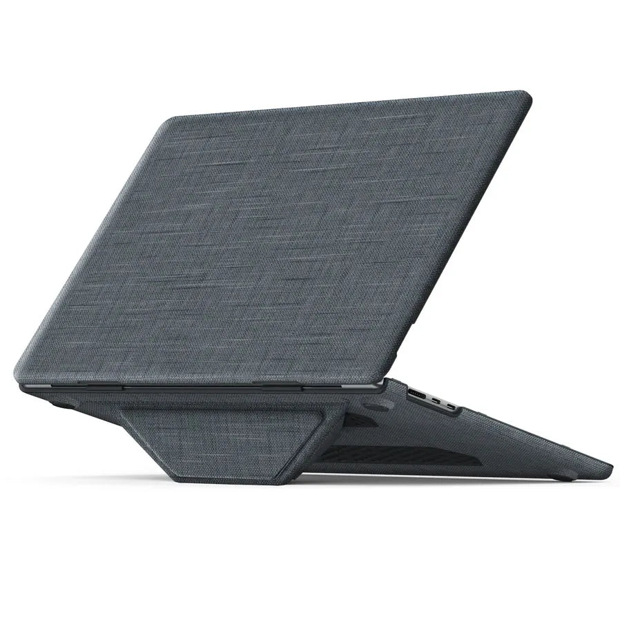 HKM-152979 Durable Laptop Protective Cover with Magnetic Stand for MacBook Air 15-inch (2023/2024 Model M2 A2941/M3 A3114)