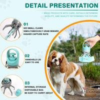 HKM-1531069 Portable Dog Pooper Scooper with Garbage Bag Dispenser for Easy Waste Cleanup