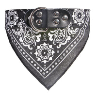 HKM-1531581 Pet Fashion Triangle Saliva Towel Collar - Striped Design, Available in Pink, Blue, Black, Red, Purple, Light Blue, and Rose Red