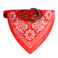 HKM-1531581 Pet Fashion Triangle Saliva Towel Collar - Striped Design, Available in Pink, Blue, Black, Red, Purple, Light Blue, and Rose Red