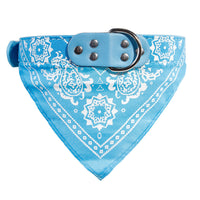 HKM-1531581 Pet Fashion Triangle Saliva Towel Collar - Striped Design, Available in Pink, Blue, Black, Red, Purple, Light Blue, and Rose Red