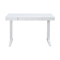 HKM-153299 Adjustable Standing Desk with USB Charging Port for Home Office Use