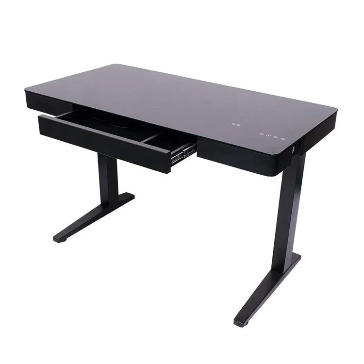 HKM-153299 Adjustable Standing Desk with USB Charging Port for Home Office Use