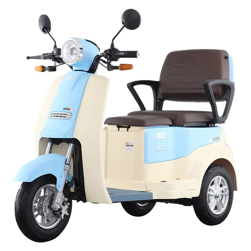 HKM-153299 Magic Q1 3-Wheel Electric Tricycle for Adults with Dual Seating and LCD Display