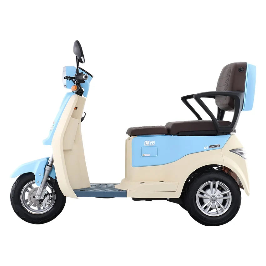 HKM-153299 Magic Q1 3-Wheel Electric Tricycle for Adults with Dual Seating and LCD Display