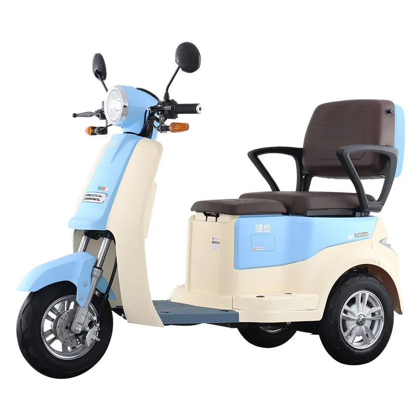 HKM-153299 Magic Q1 3-Wheel Electric Tricycle for Adults with Dual Seating and LCD Display