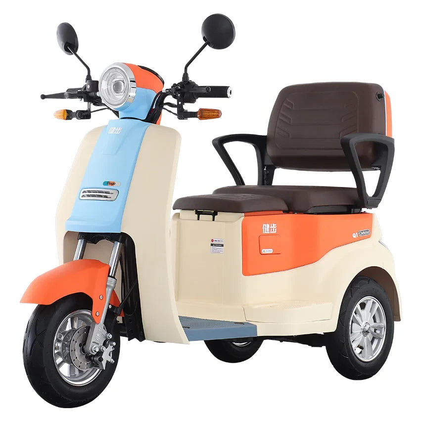 HKM-153299 Magic Q1 3-Wheel Electric Tricycle for Adults with Dual Seating and LCD Display
