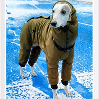 HKM-1534013 Super Thick Cotton Padded Clothes for Dogs in Military Green, Sizes S-XL