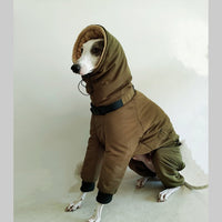 HKM-1534013 Super Thick Cotton Padded Clothes for Dogs in Military Green, Sizes S-XL