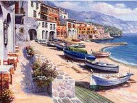 HKM-153427 Custom Hand-Painted Digital Frame Oil Painting on Linen - Modern Character Art