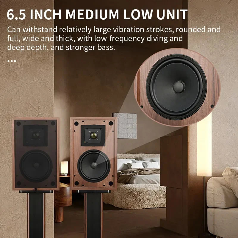 HKM-153427 WZ-610 Passive Hi-Fi Bookshelf Speaker with Wooden Enclosure
